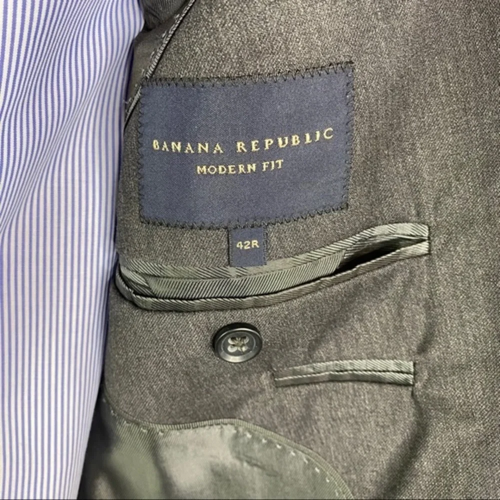 Banana Republic Modern Fit Charcoal Sports Jacket